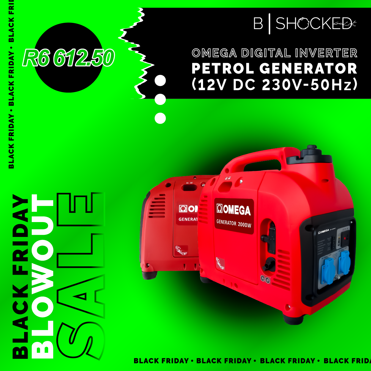 A Duo of Omega Petrol Generators for Versatile Energy Solutions.